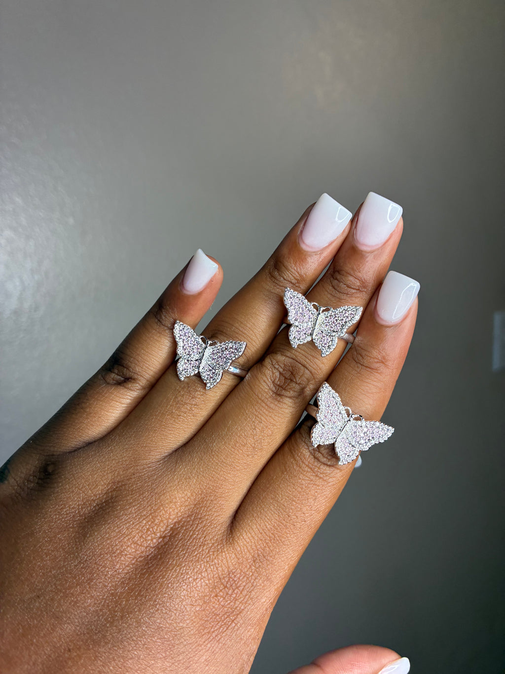 Silver Butterfly Ring
