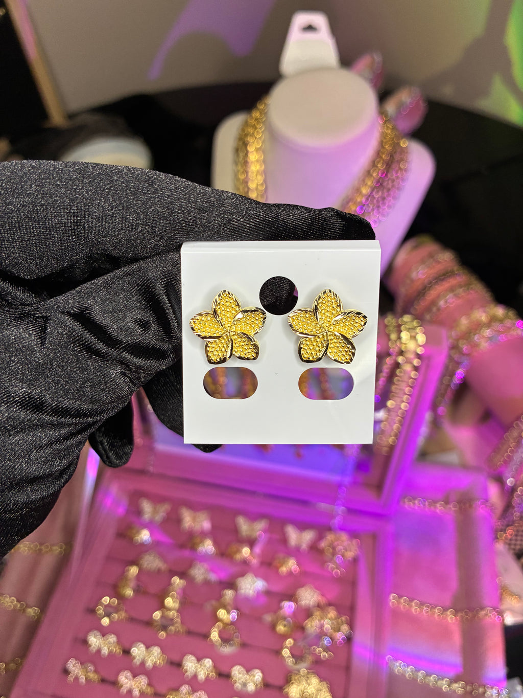 Plumeria Studs
