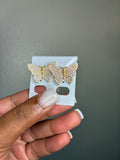 Gold Butterfly Studs