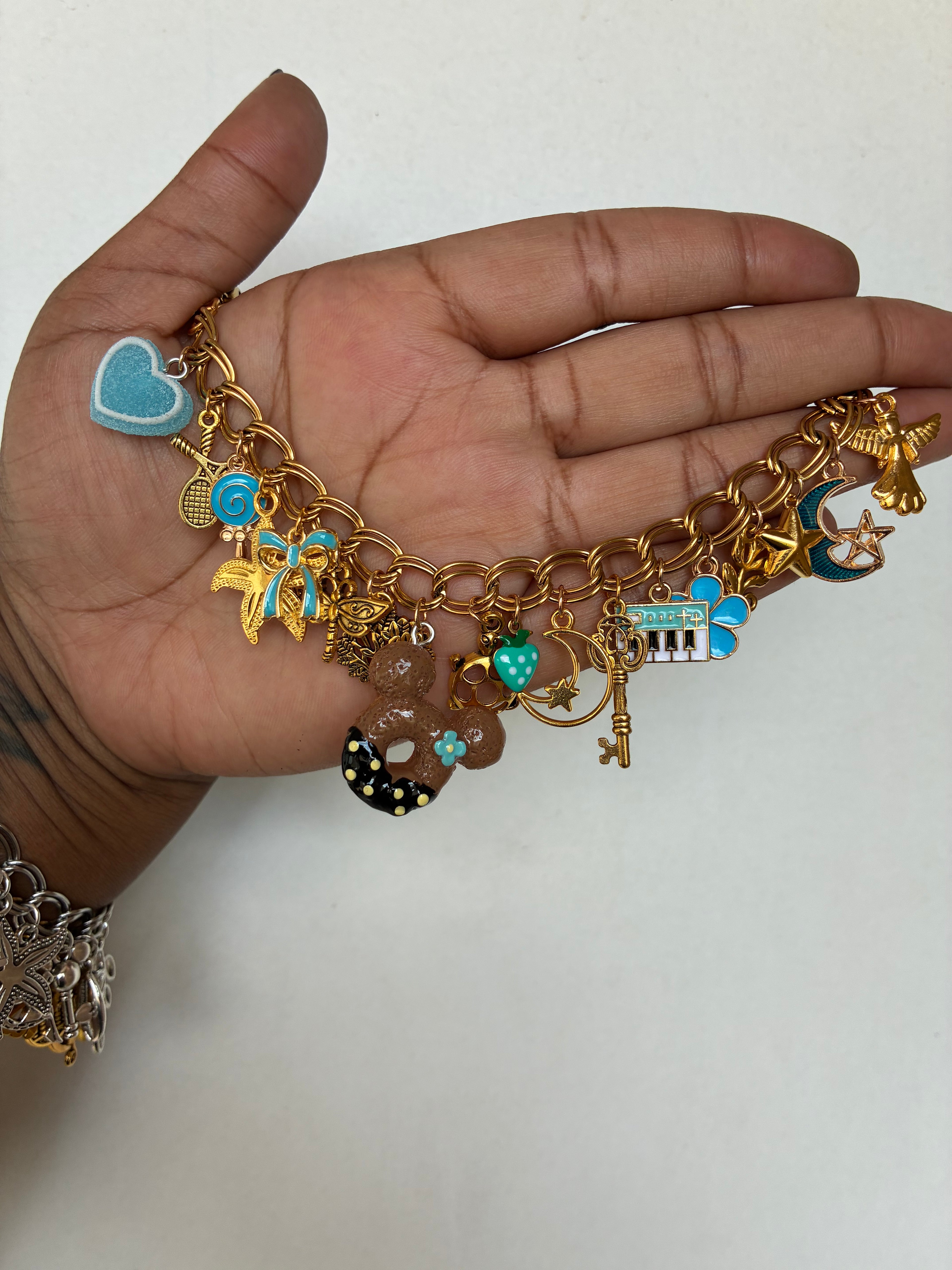 Freestyle Funky Donut Charm Bracelet (Premade & ready  to order)