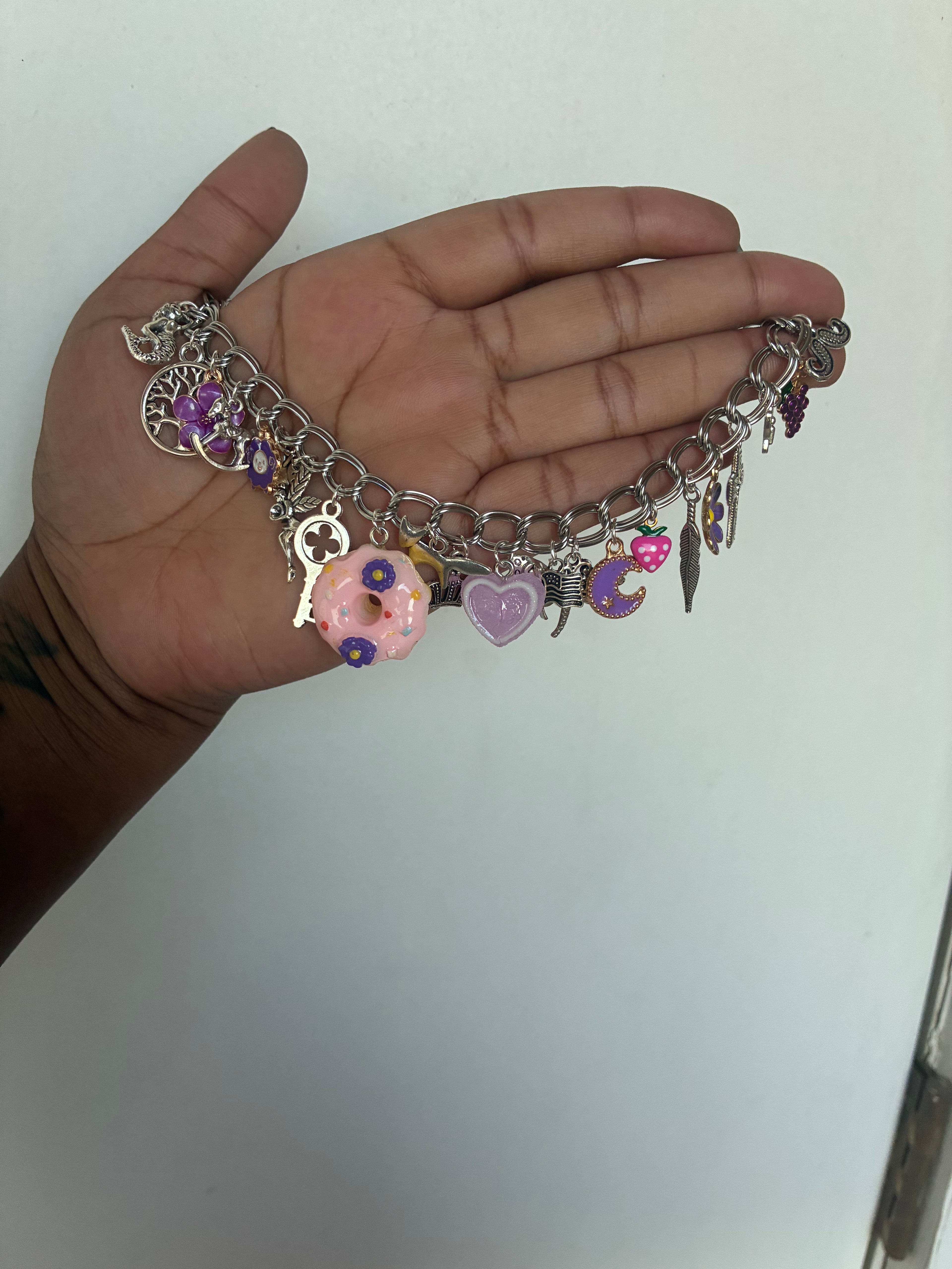 Freestyle Funky Donut Charm Bracelet (Premade & ready  to order)