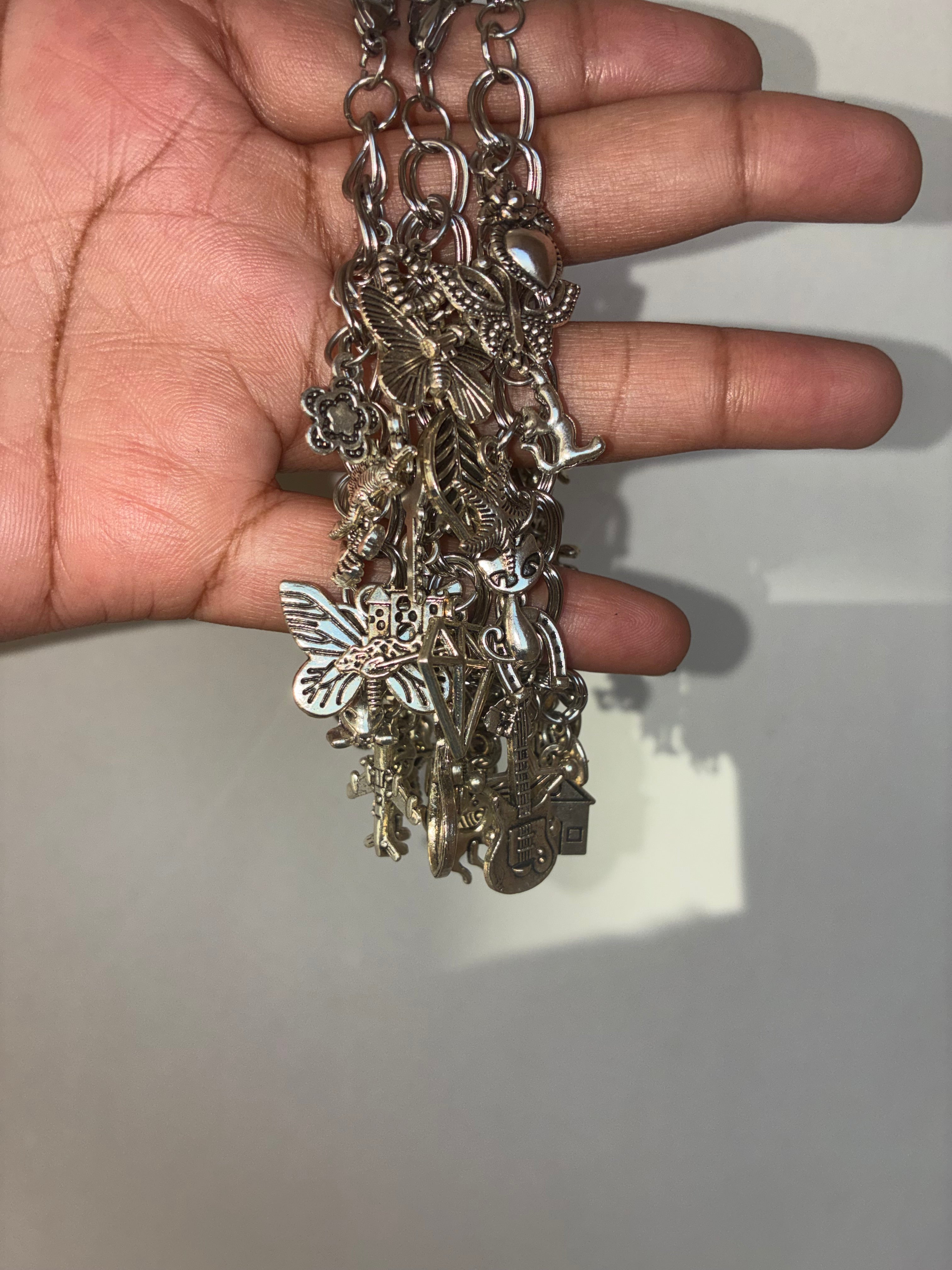 All Silver/Gold Freestyle Charm Bracelet