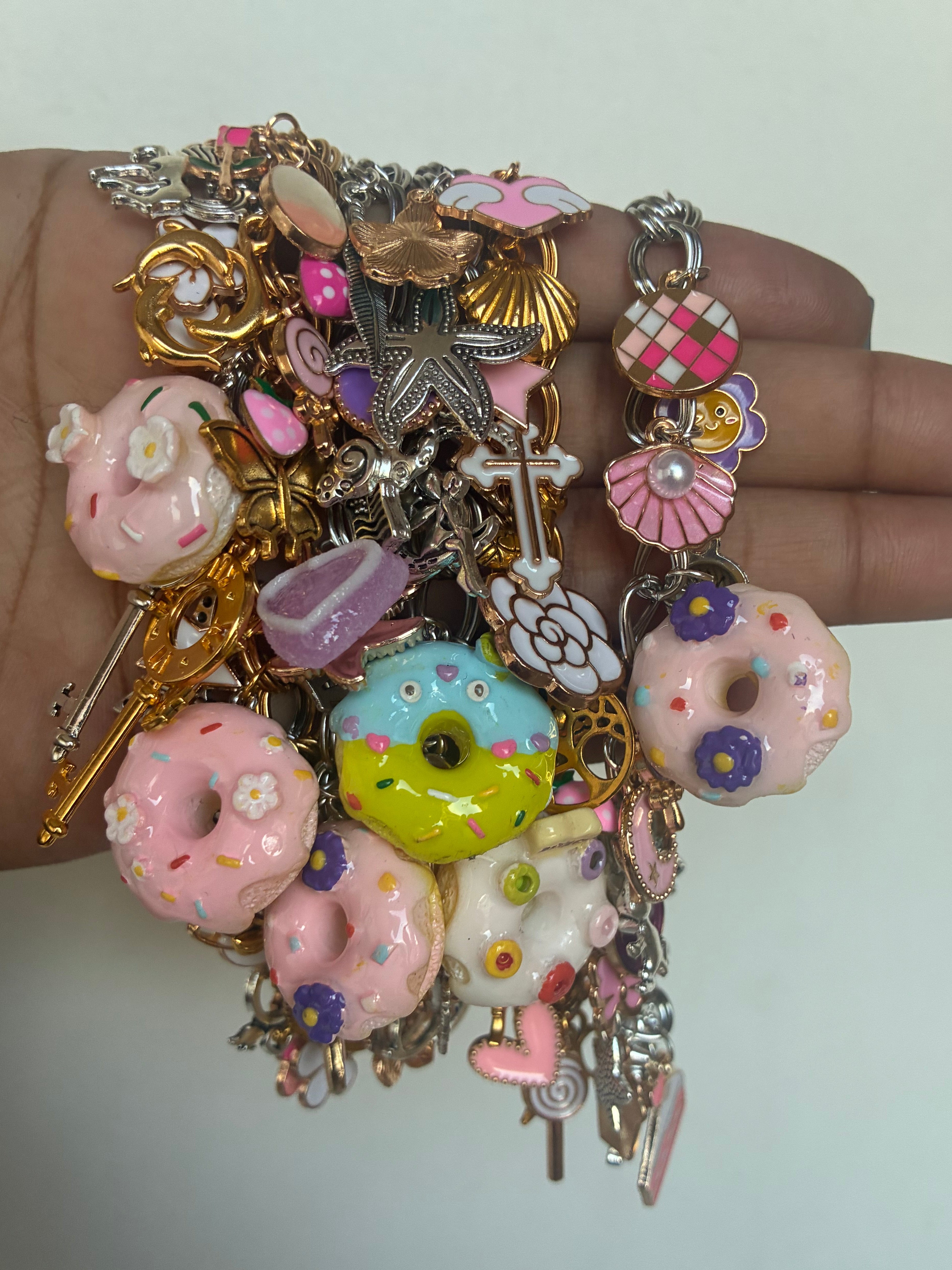 Freestyle Funky Donut Charm Bracelet (Premade & ready  to order)