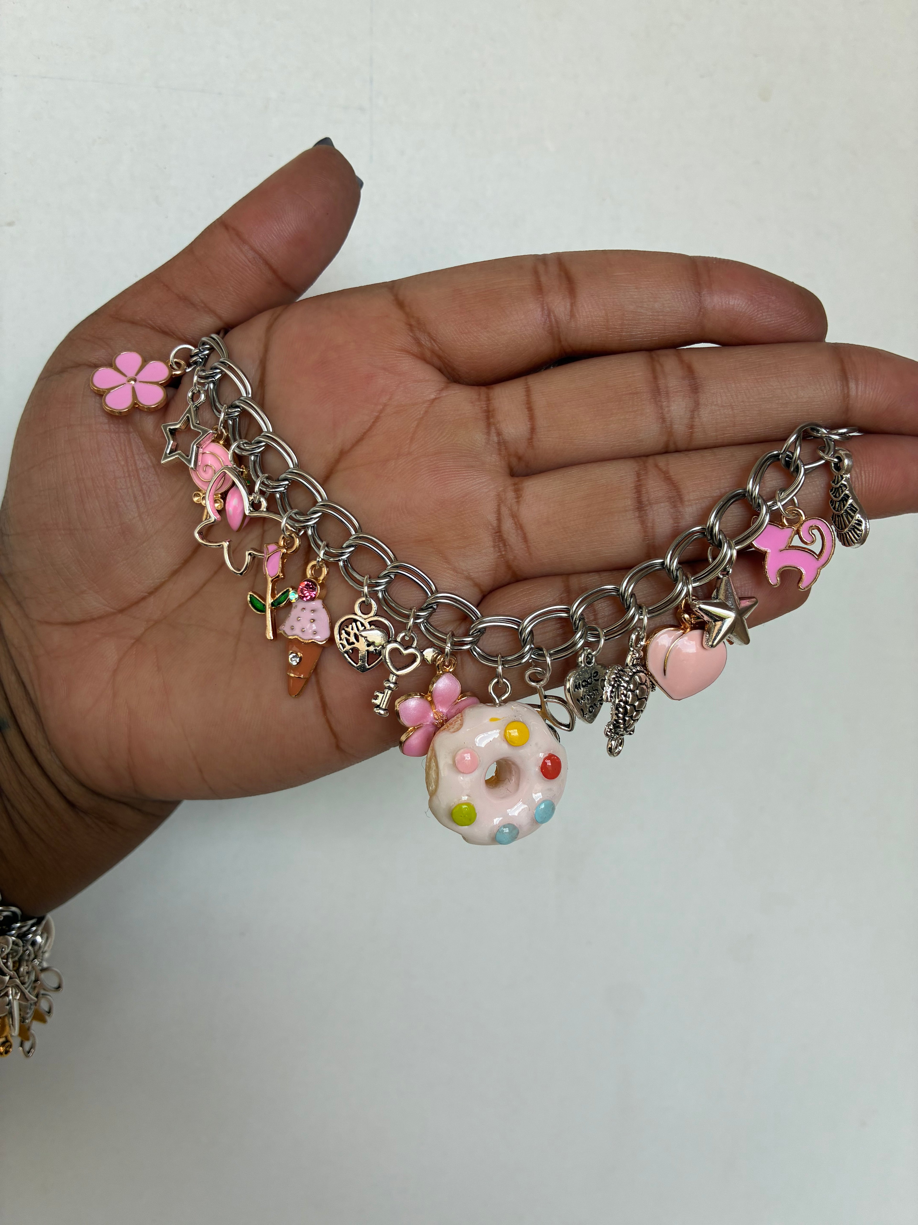 Freestyle Funky Donut Charm Bracelet (Premade & ready  to order)