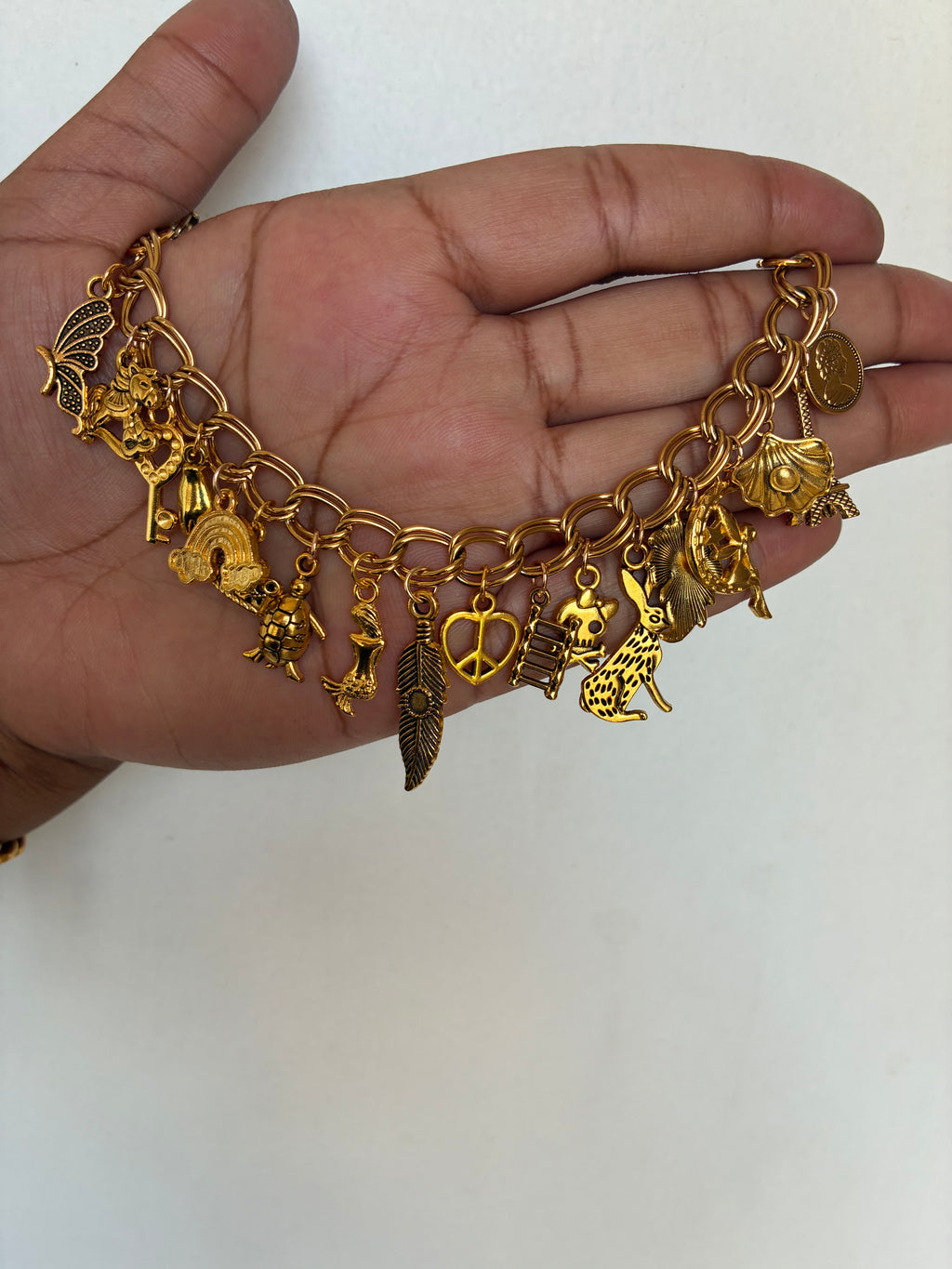 All Silver/Gold Freestyle Charm Bracelet