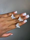 Silver Butterfly Ring