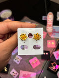 18K Gold Plated Flower Studs