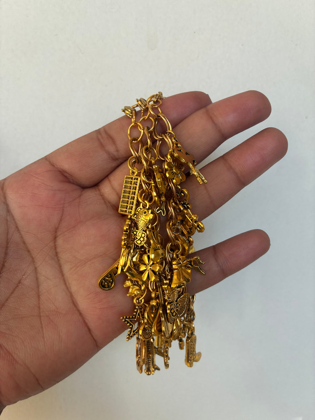 All Silver/Gold Freestyle Charm Bracelet