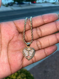 Gold White Diamond Butterfly Necklace