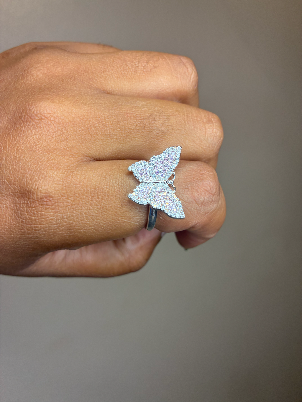 Silver Butterfly Ring