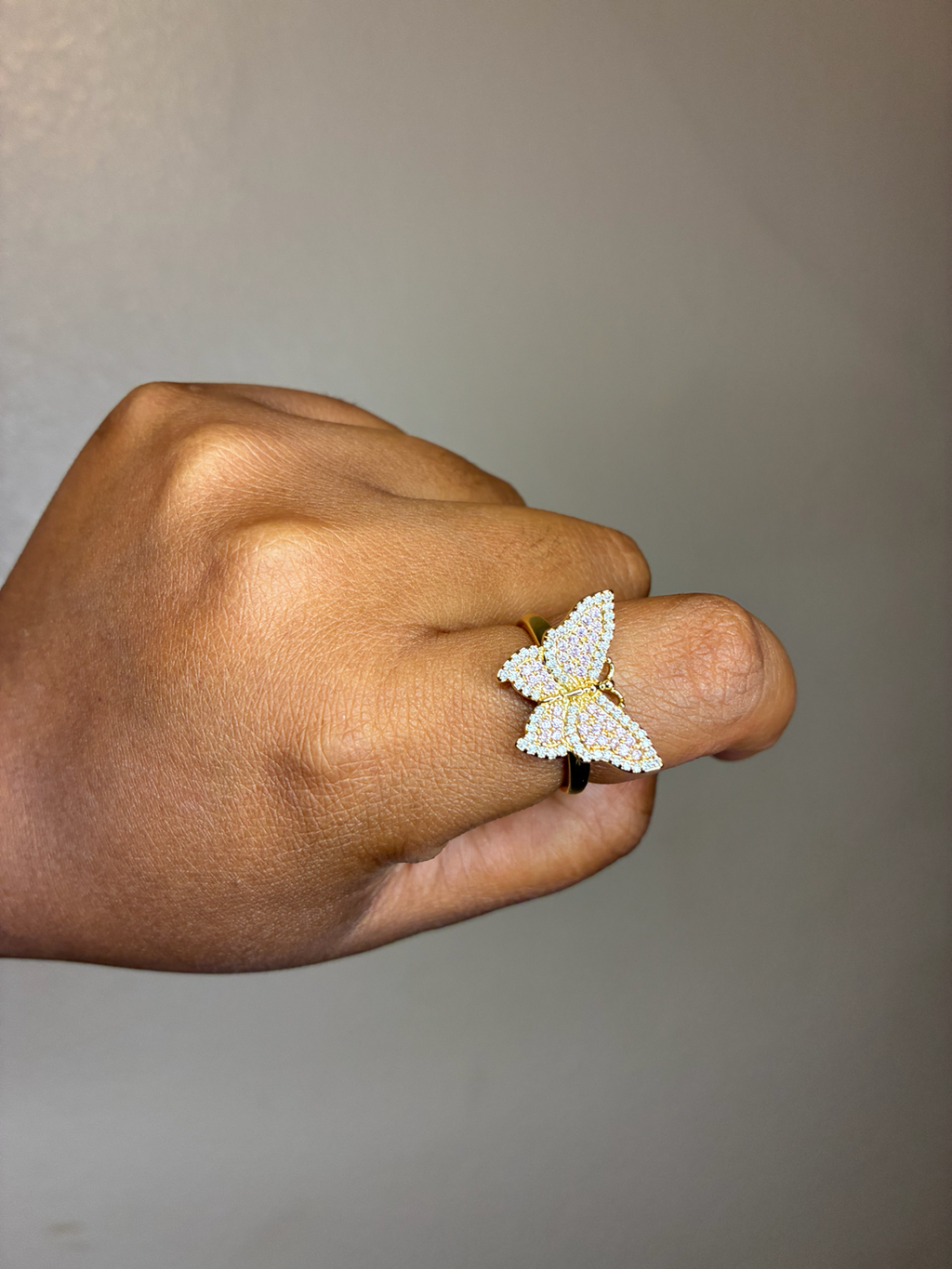 Gold Butterfly Ring