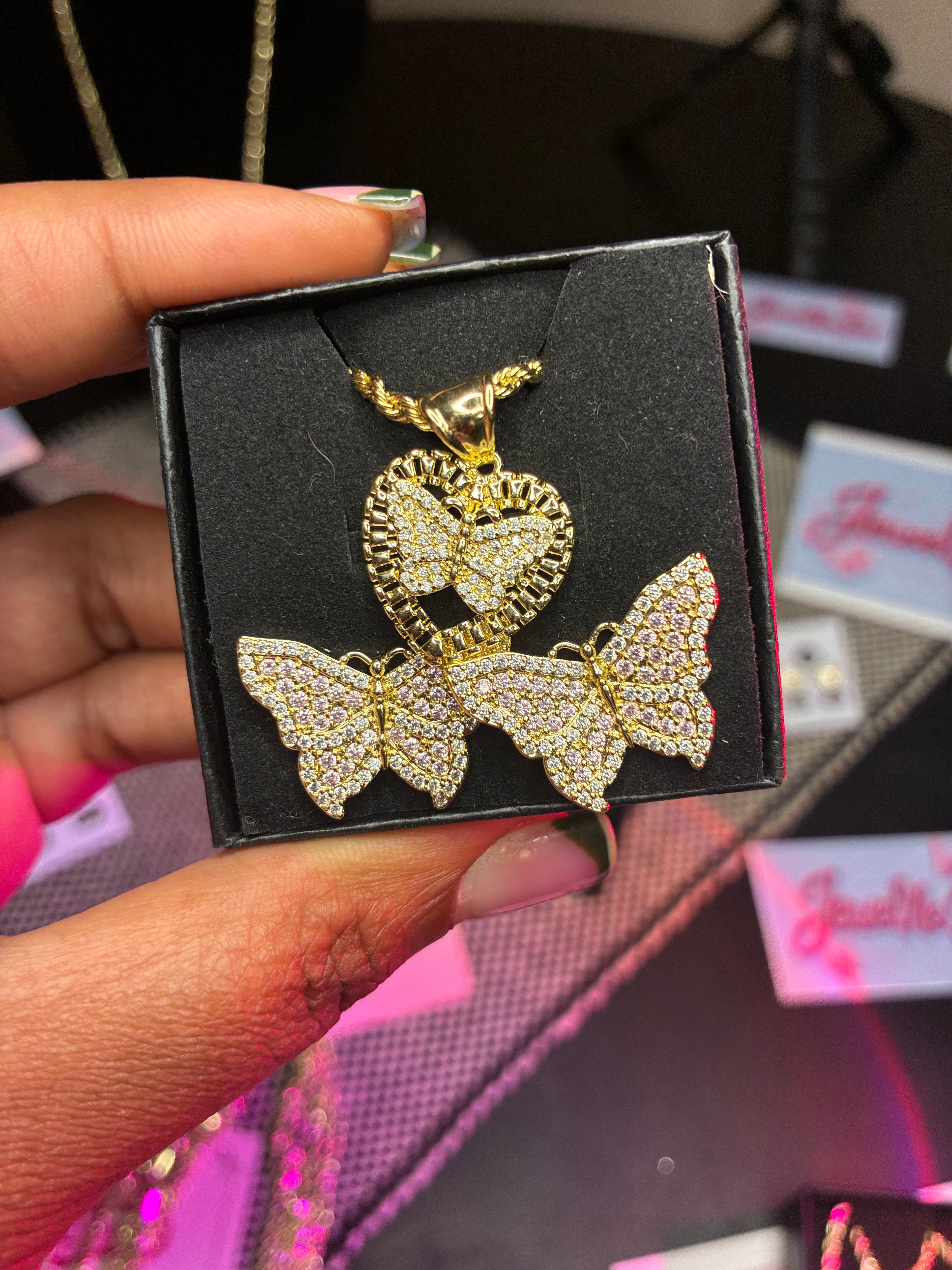 Butterfly Necklace Set